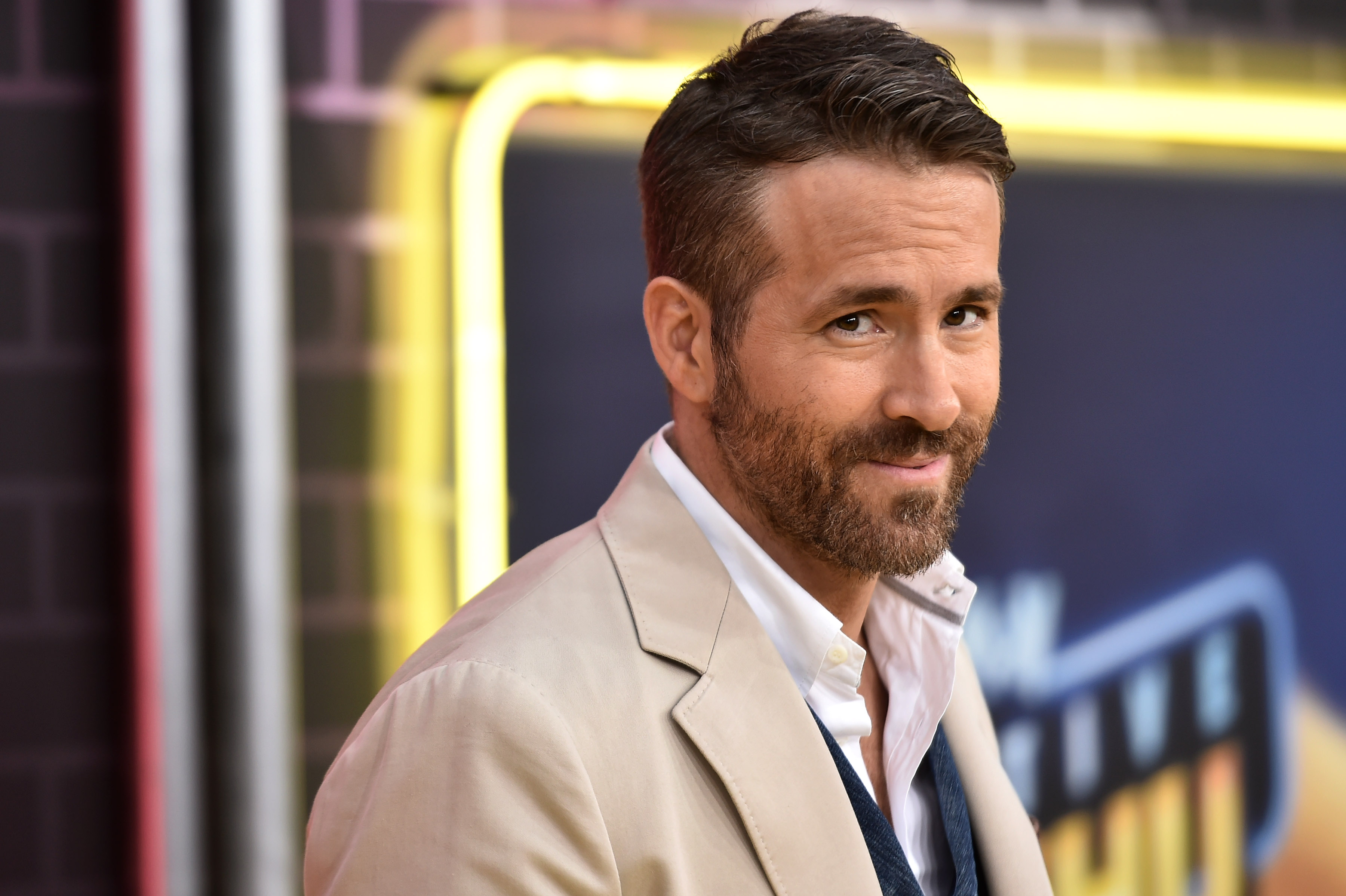 Ryan Reynolds attends the premiere of "Pokemon: Detective Pikachu" in Times Square on May 2, 2019 in New York City. (Steven Ferdman—Getty Images)