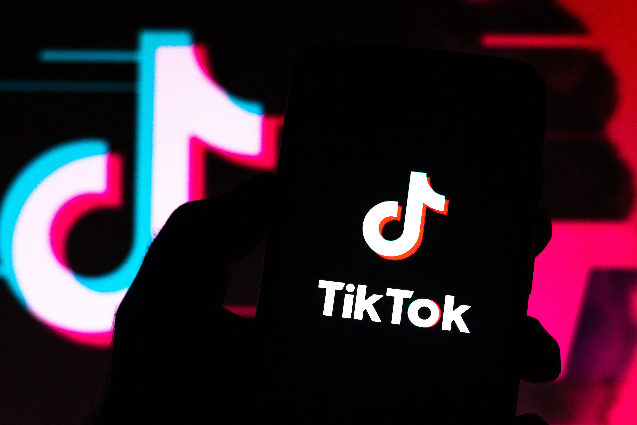 In this photo illustration a TikTok logo seen displayed on a smartphone. (Rafael Henrique—SOPA Images/LightRocket/Getty)