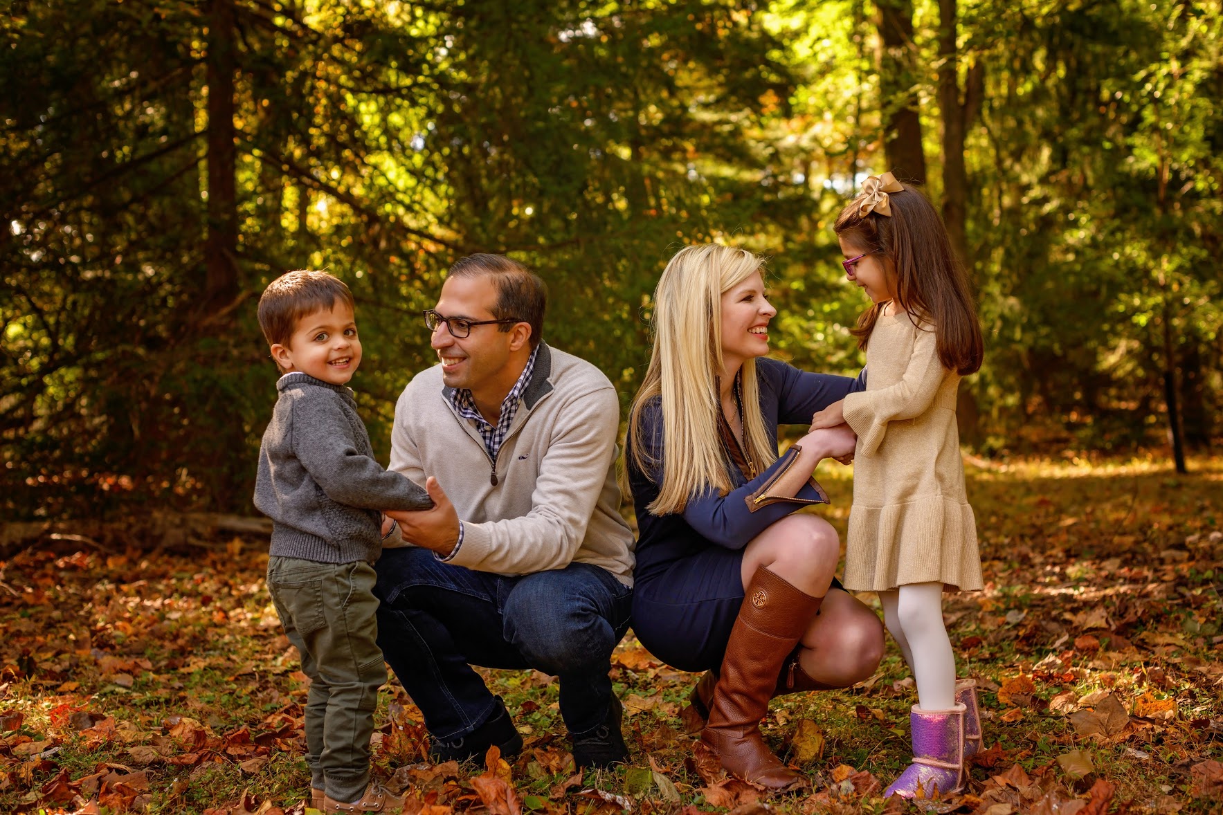 Colleen Ganjian with her husband, Ali, her daughter, Caroline, and her son, James. (Melody Yazdani Photography)