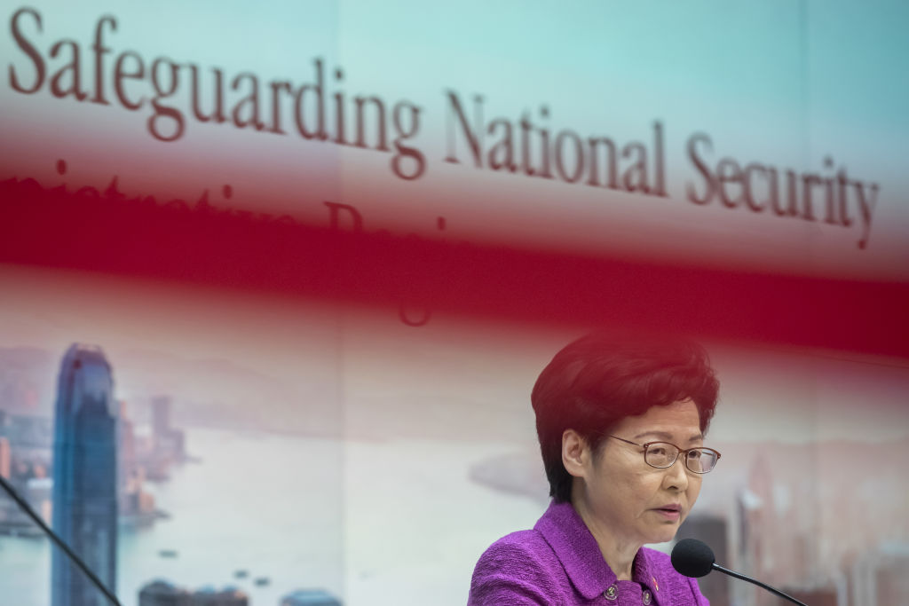 Hong Kong Chief Executive Carrie Lam Addresses Media on the National Security Law