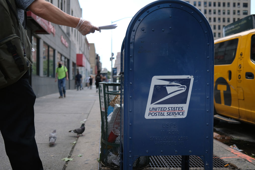 The United States Postal Service is under increased scrutiny from politicians who are warning that the agency is not prepared to handle the tens of millions of mail-in ballots expected to be sent for the November election. (Spencer Platt--Getty Images)