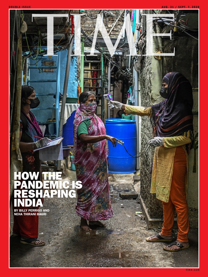 India Pandemic Time Magazine cover