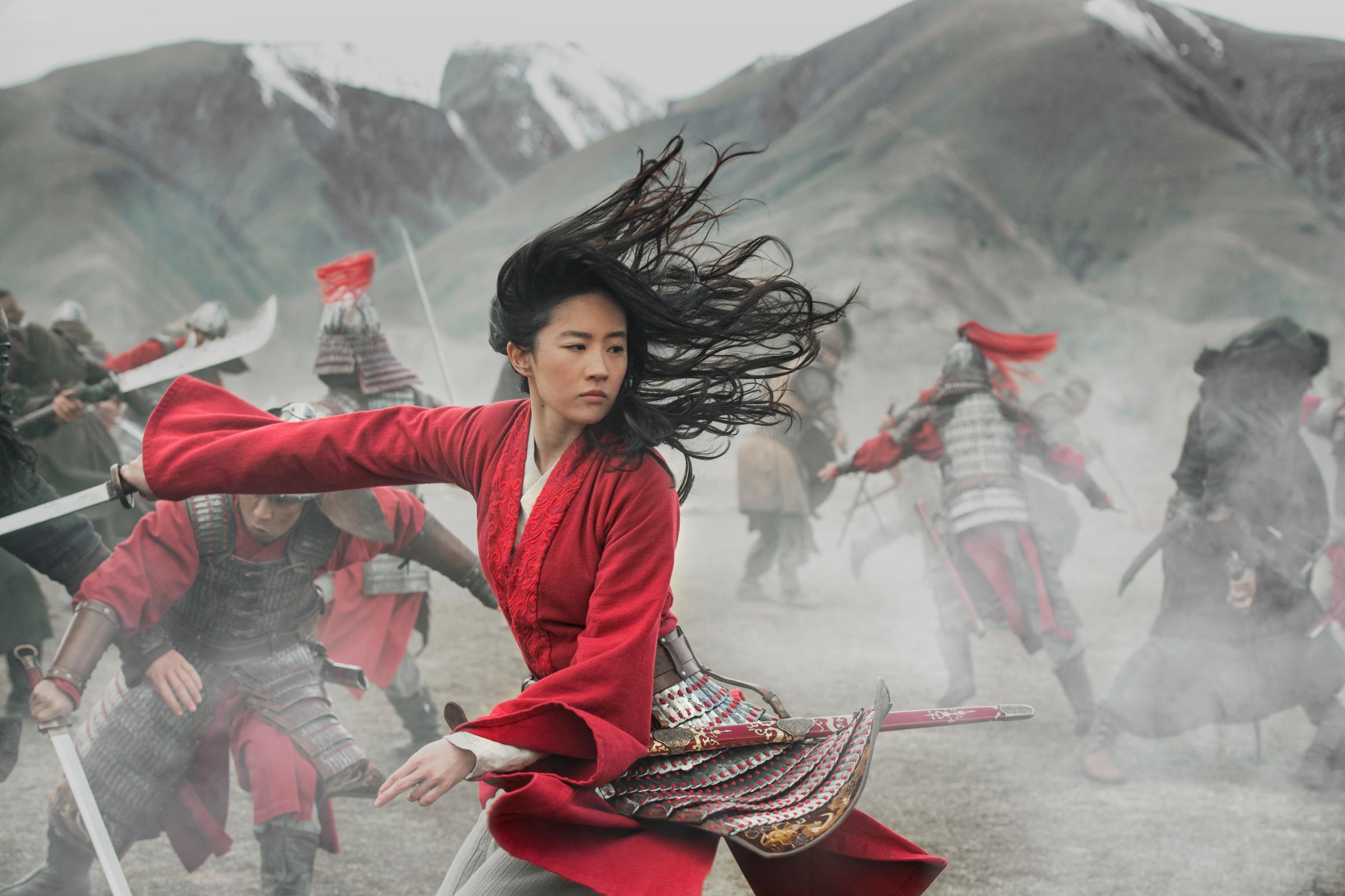 Yifei Liu as Mulan.