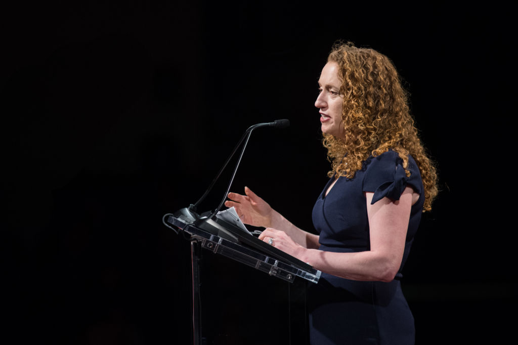PEN America CEO Suzanne Nossel speaks at the 14th Annual PEN World Voices Festival at The Great Hall at Cooper Union on April 22, 2018 in New York City. (Mark Sagliocco—Getty Images)