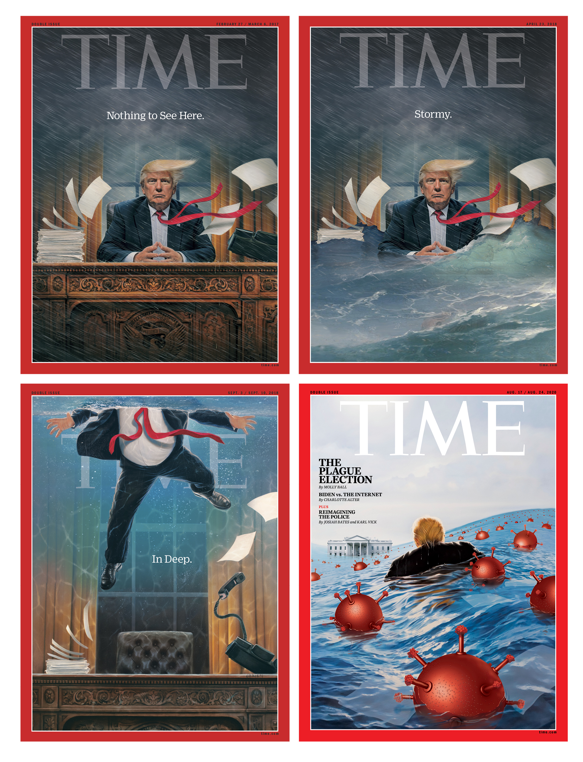 Tim O'Brien Trump Time Cover series