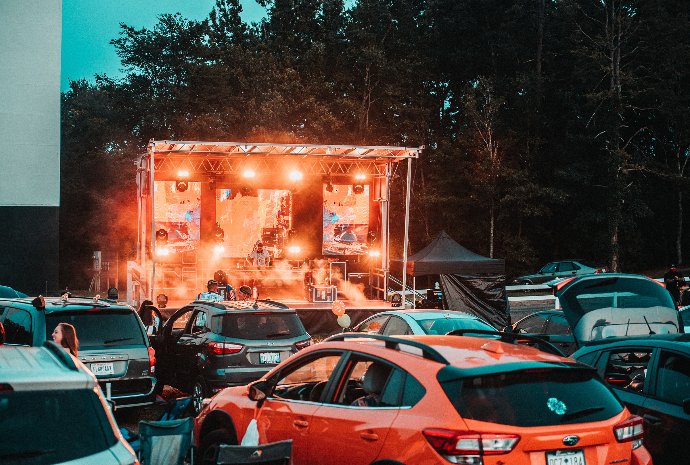 The Hounds Drive-In in Kings Mountain, N.C., has hosted more than 18 concerts, and included bands and DJs
