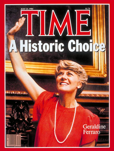 The July 23, 1984, cover of TIME with Geraldine Ferraro. (Diana Walker)