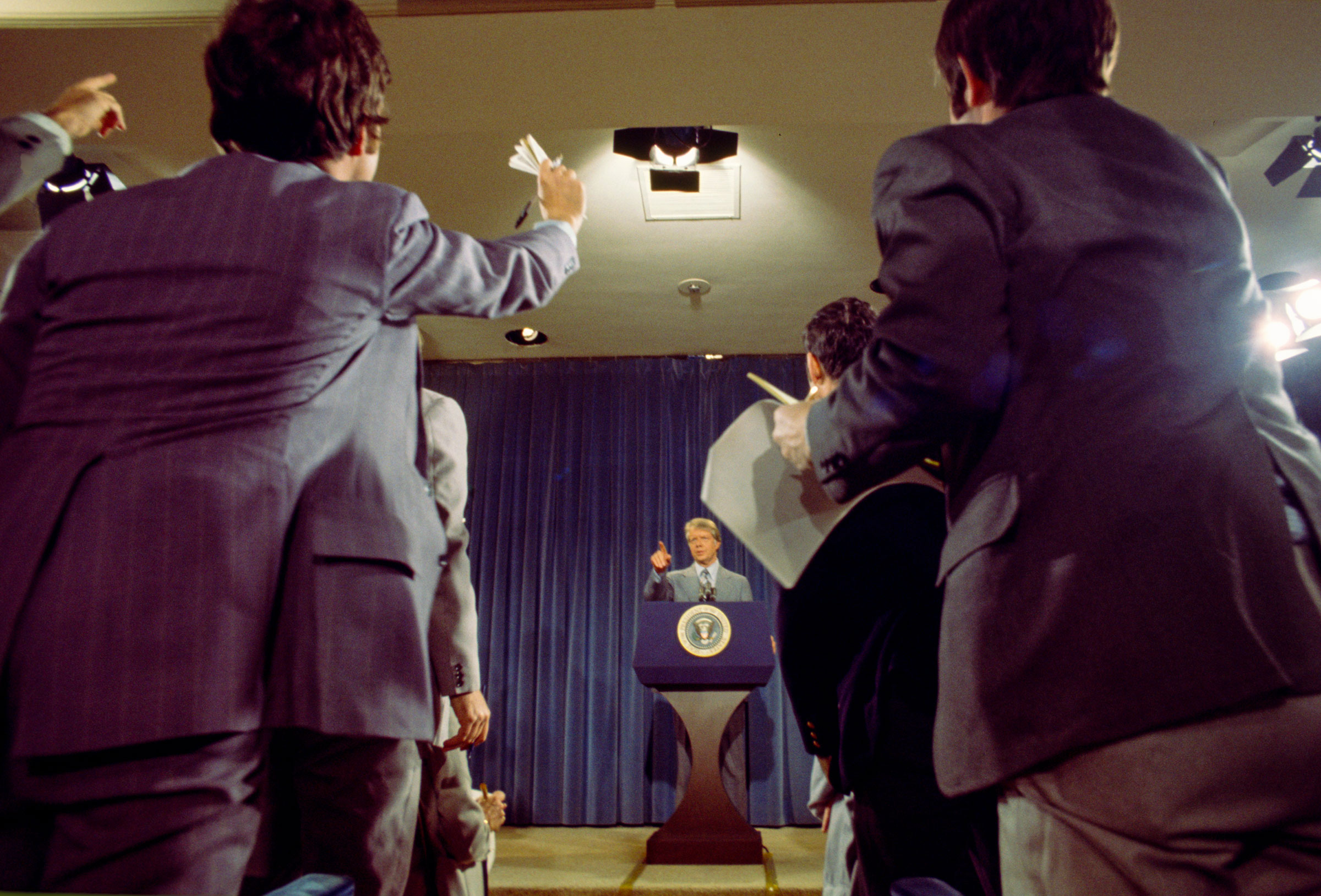 President Jimmy Carter at a Presidential News Conference