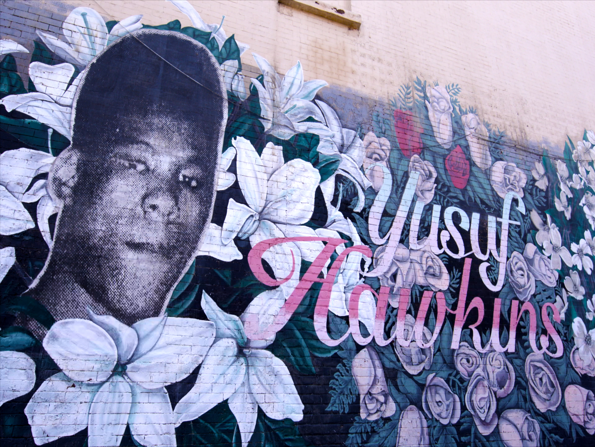 Mural dedicated to Yusuf Hawkins in Bedford-Stuyvesant, Brooklyn