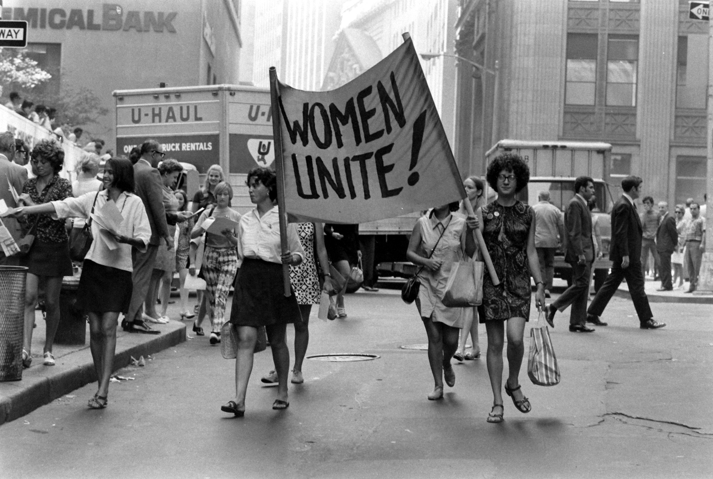 Women marching at the Women's Strike for Equality, New York, N.Y., Aug. 26, 1970. (John Olson—The LIFE Picture Collection via Getty Images)