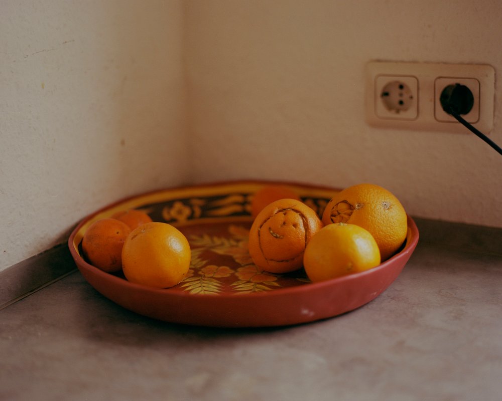 Oranges in Hanan's kitchen.
