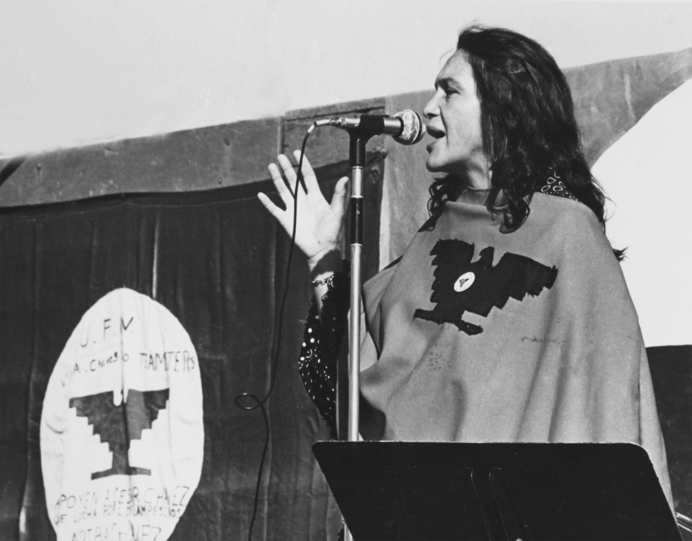Dolores Huerta Speaks At UFW Rally