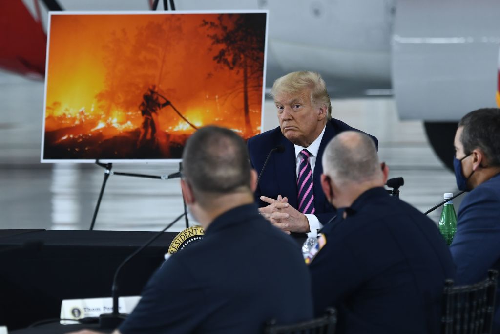 Trump climate change wildfires