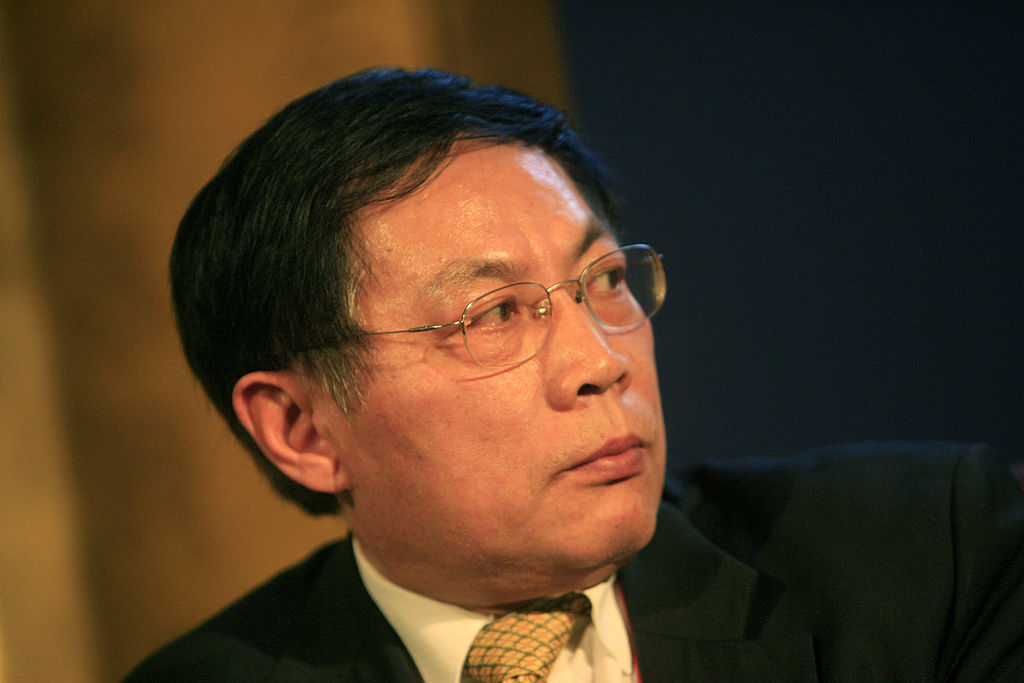 Ren Zhiqiang, chairman of Beijing Huayuan Group, attends the