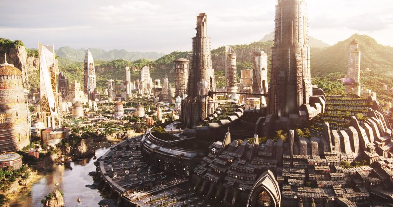 A view of Wakanda, in the movie 'Black Panther'.