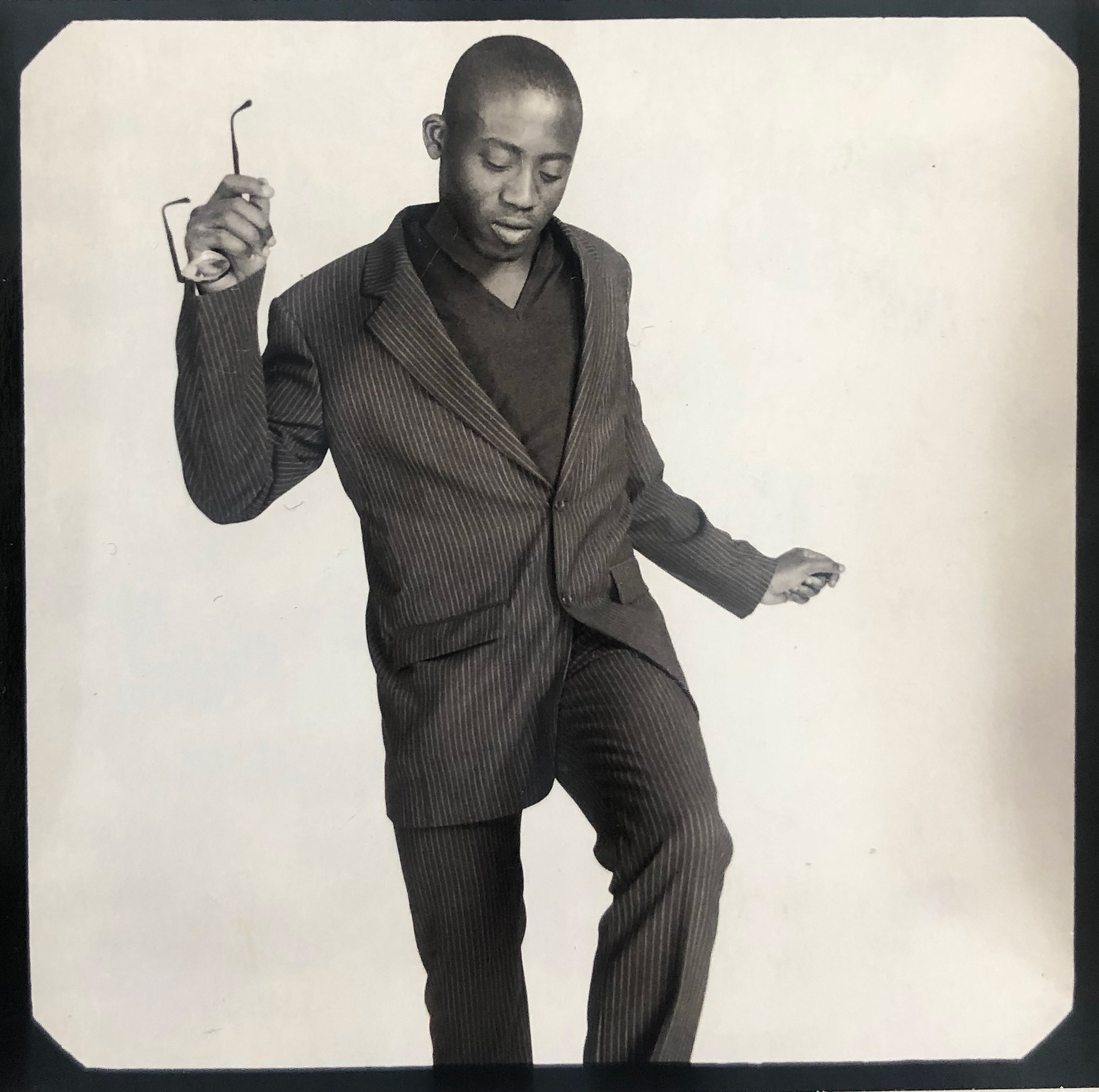 A Polaroid of Enninful in the 1990s from his personal collection. (Courtesy Edward Enninful)