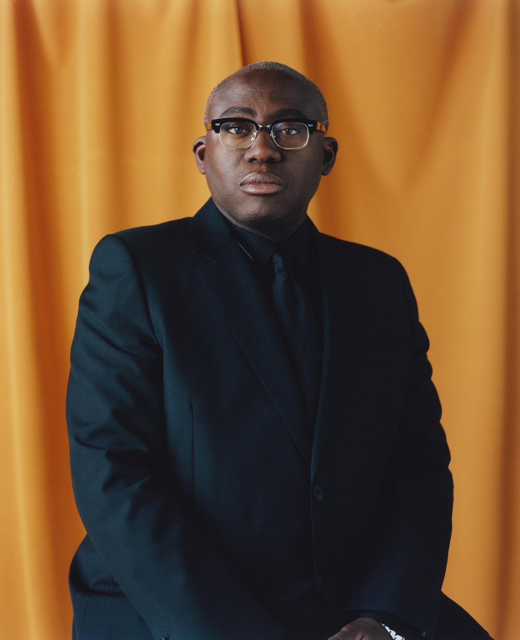 British Vogue editor in chief Enninful in Ladbroke Grove, London, on Aug. 31. (Campbell Addy for TIME)