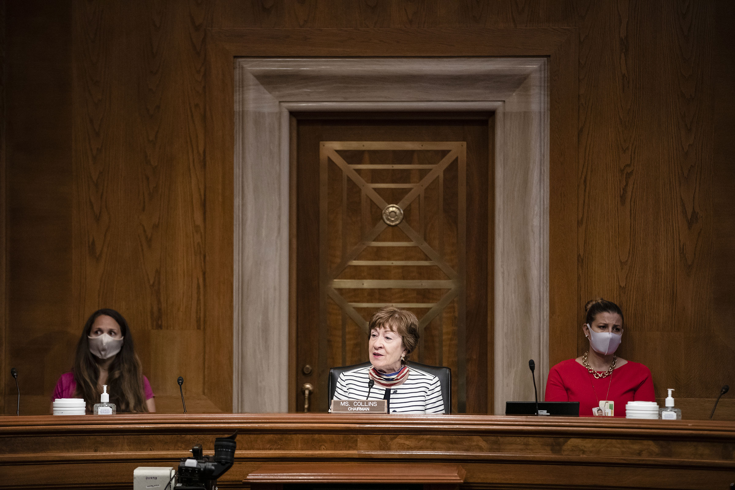 Chairwoman Senator Susan Collins speaks during a Senate Special Committee of Aging hearing on July 21, 2020.