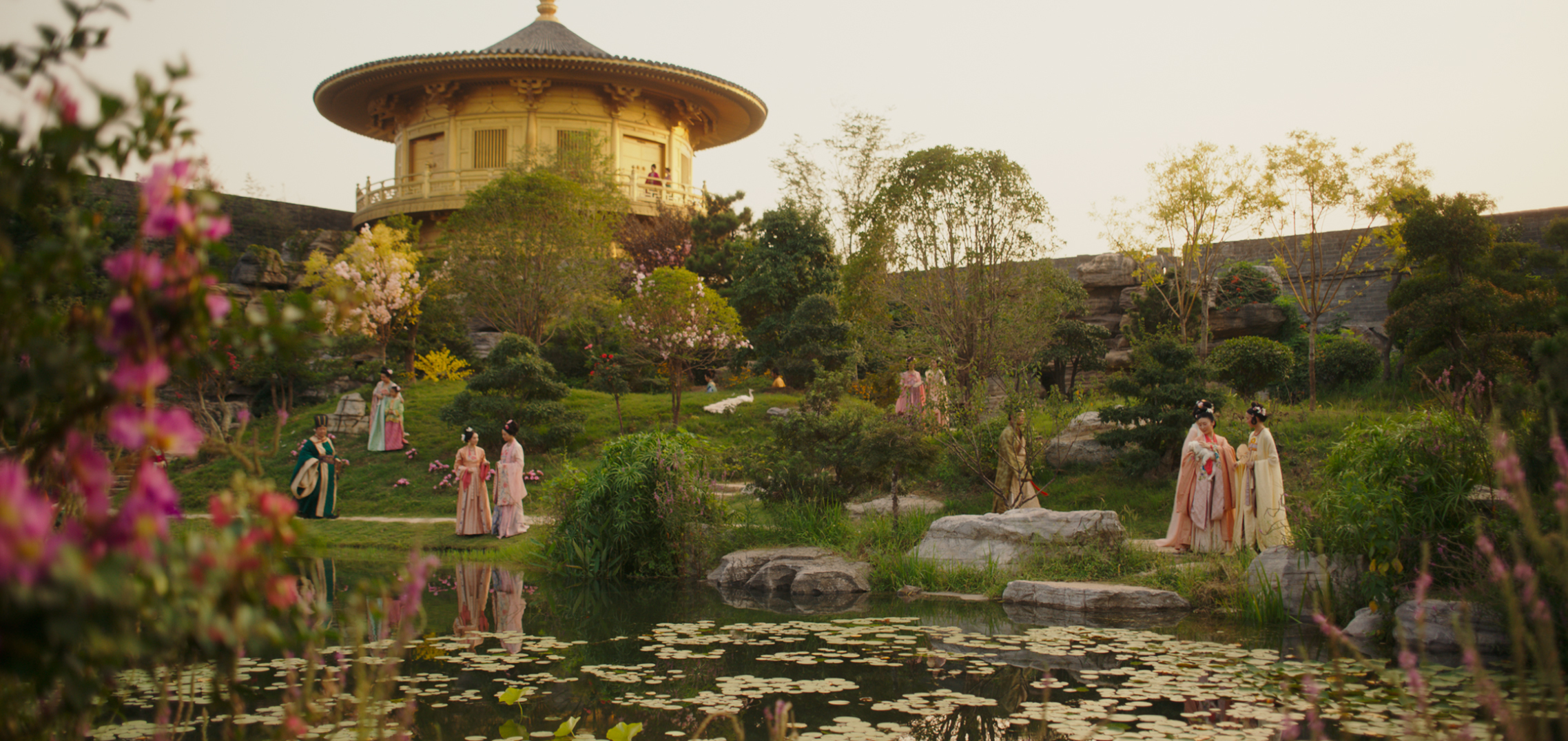The architecture, costume and geographical setting of Disney's 2020 Mulan adaptation have faced criticism from observers (Courtesy Disney Enterprises, Inc.)