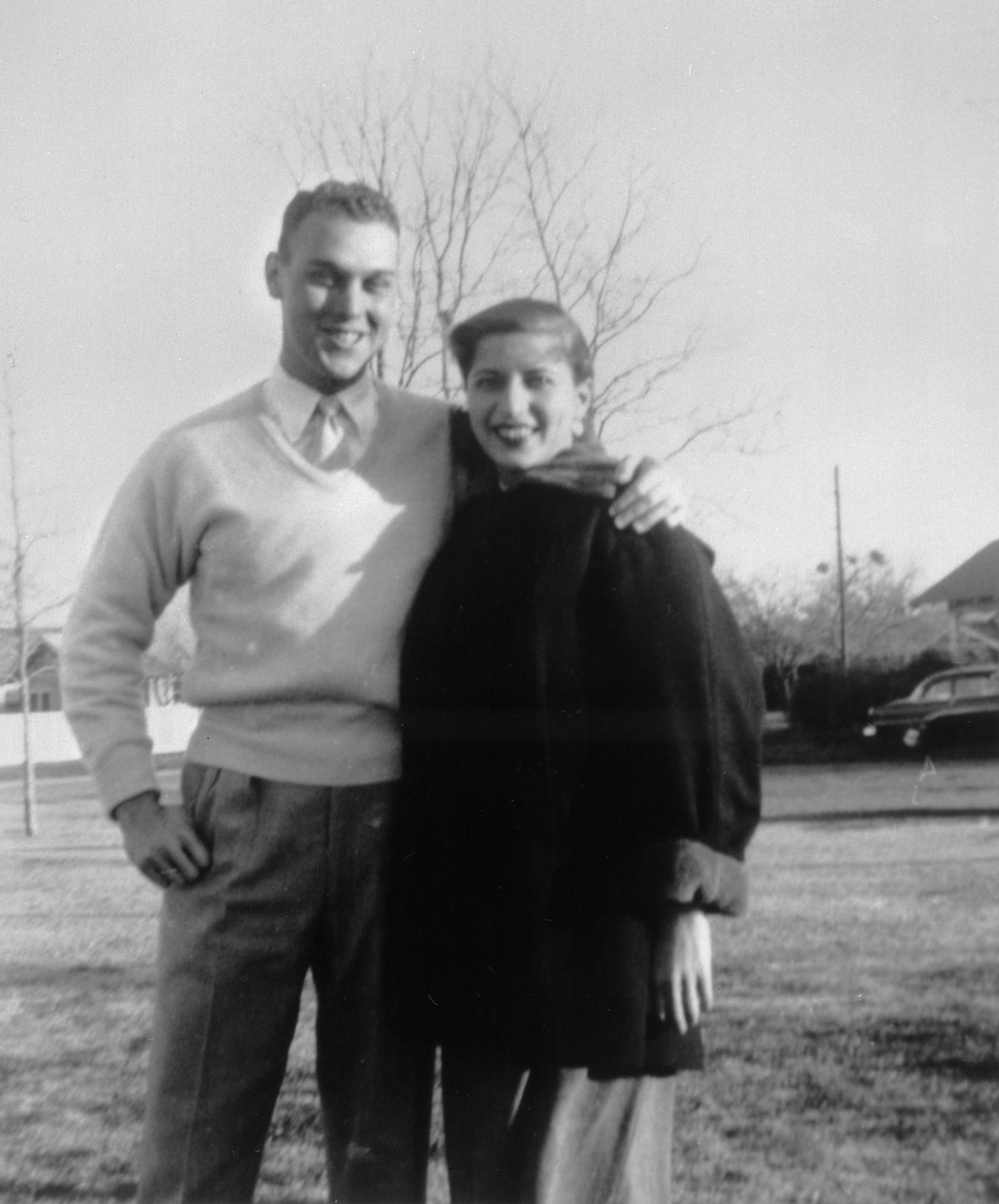 Martin D. Ginsburg and Ruth Bader Ginsburg in the fall of 1954 when Martin was serving in the Army. (Collection of the Supreme Court of the United States)