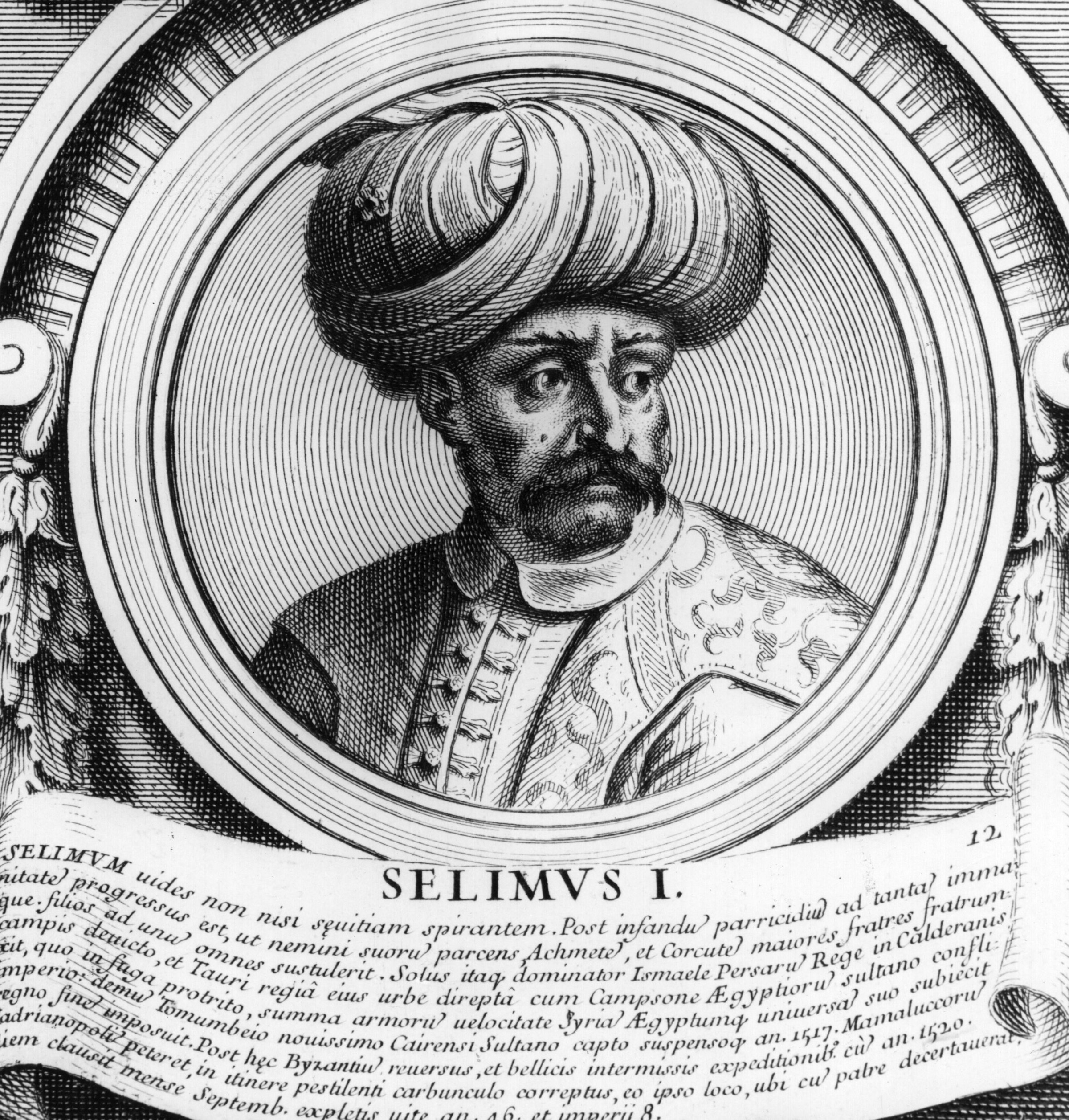 Sultan Selim I (1467 - 1520) in a 17th century print (Hulton Archive/Getty Images.)