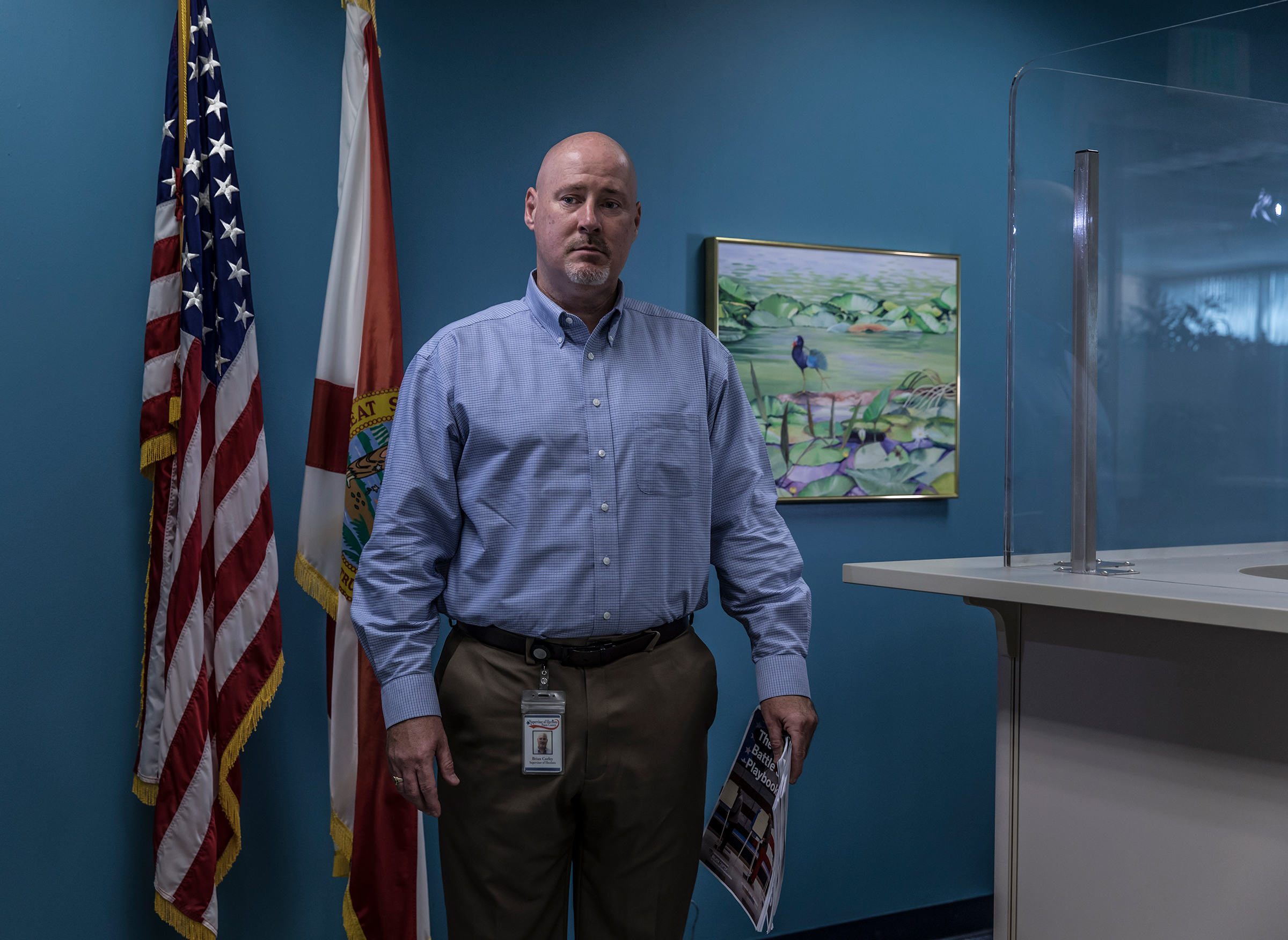 "It’s tough to put the genie back in the bottle." - Brian Corley, supervisor of elections, Pasco County, Florida (Republican) (Christopher Morris—VII for TIME)
