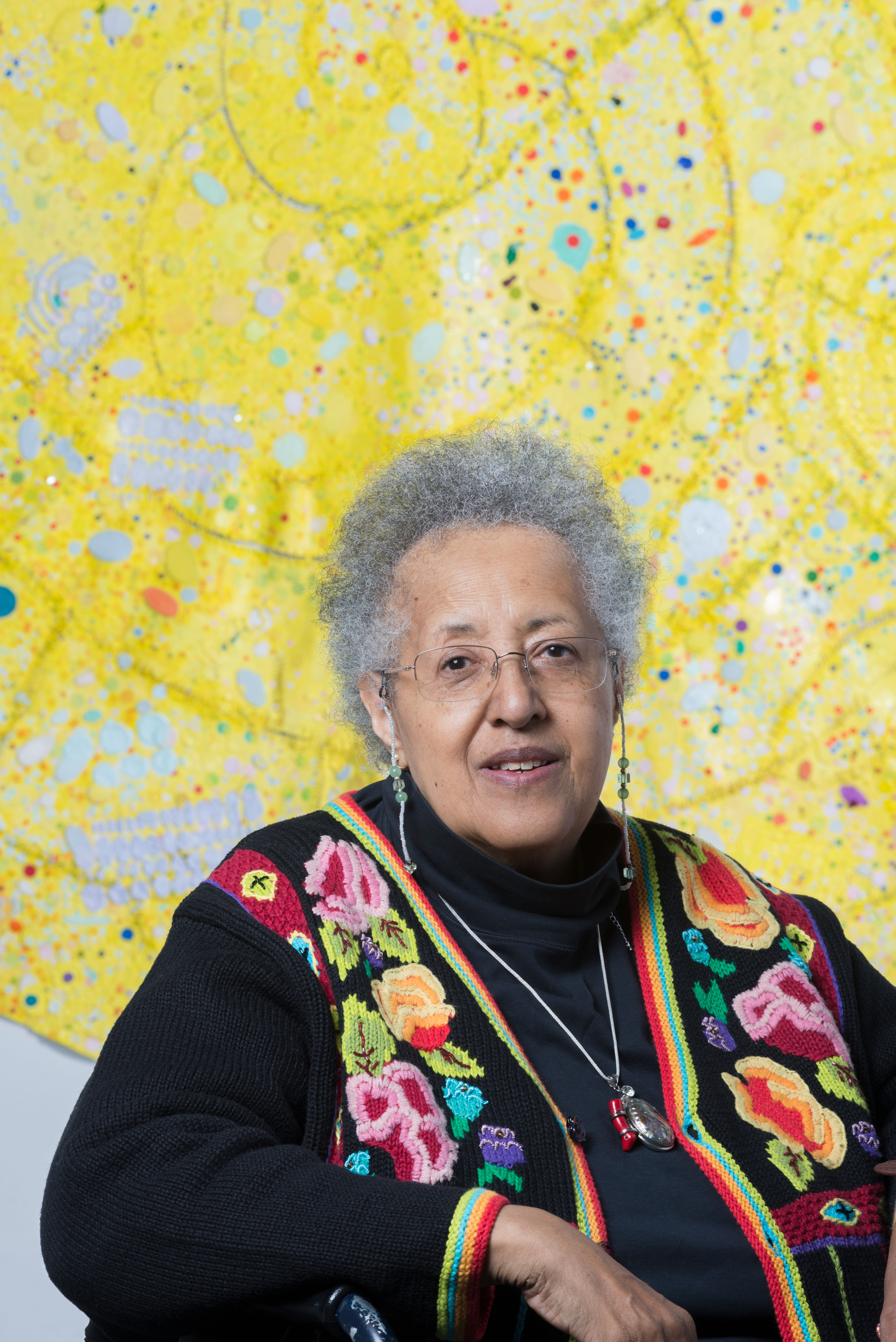 As part of The Shed’s mission to help artists bring to life works that they have not yet been able to realize, Howardena Pindell was able to create a piece she's been envisioning for four decades (Nathan Keay)