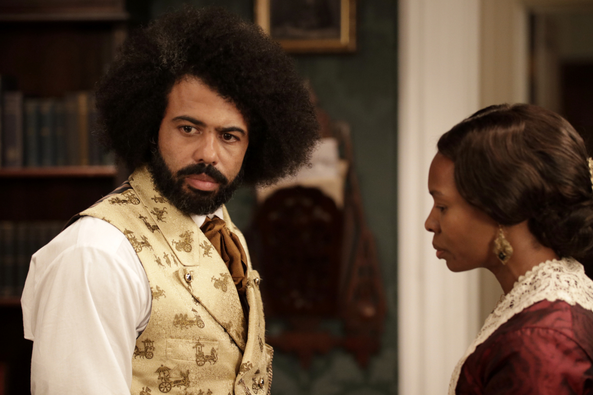 Daveed Diggs as Frederick Douglass and Tamberla Perry as Anna Douglass (William Gray/SHOWTIME)