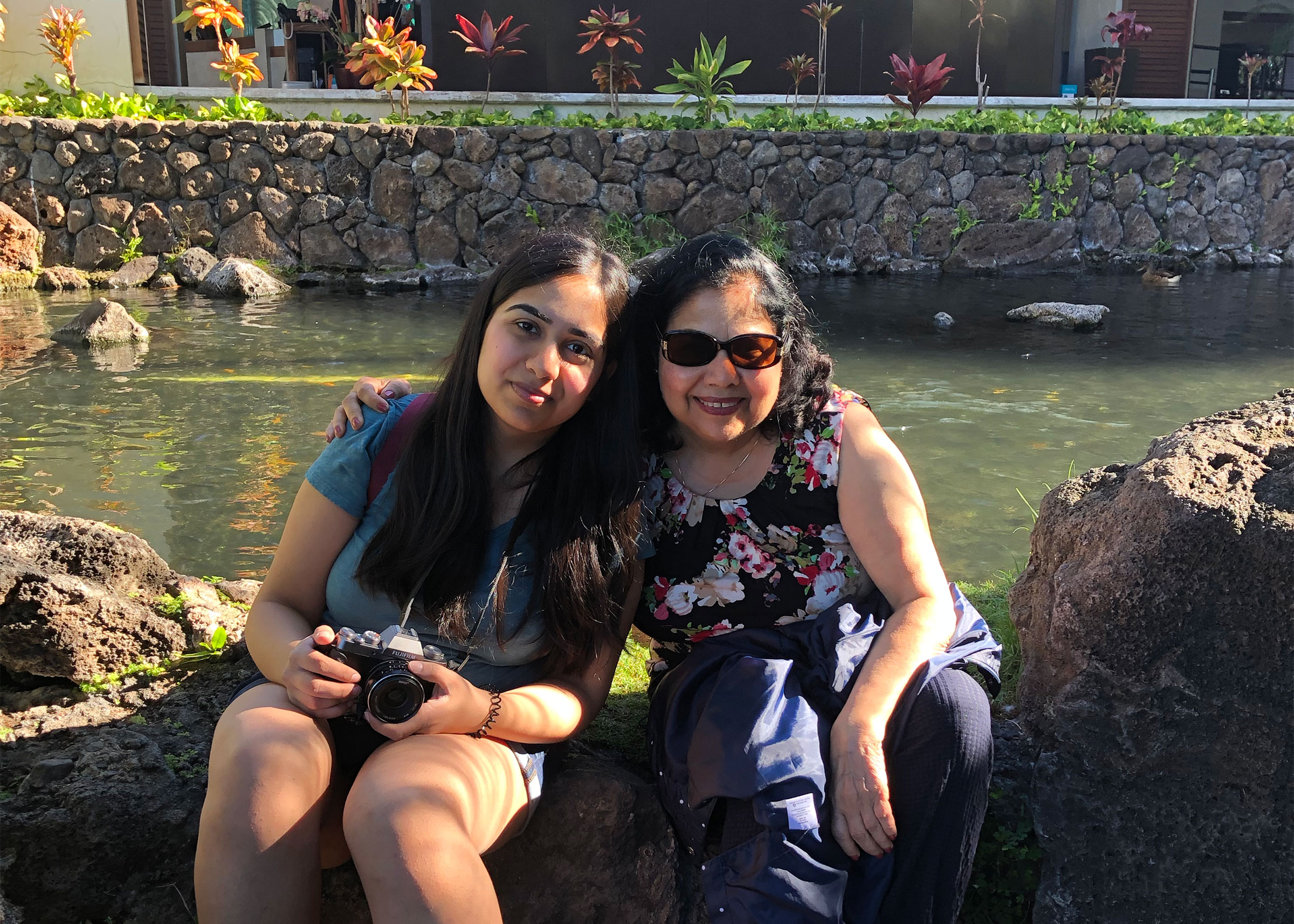 Arpita Aneja and her mother Romi in Hawaii, March 2019. (Courtesy of Arpita Aneja)