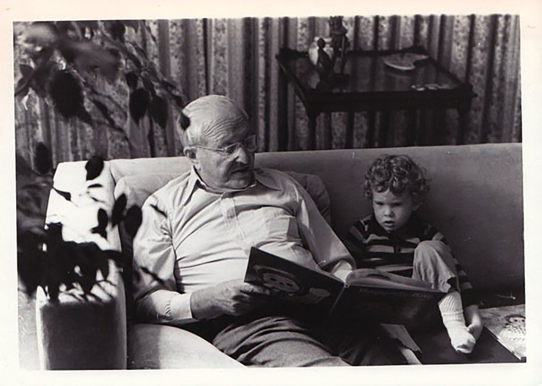 Ben Sklaver as a toddler with his Grandpa Joe