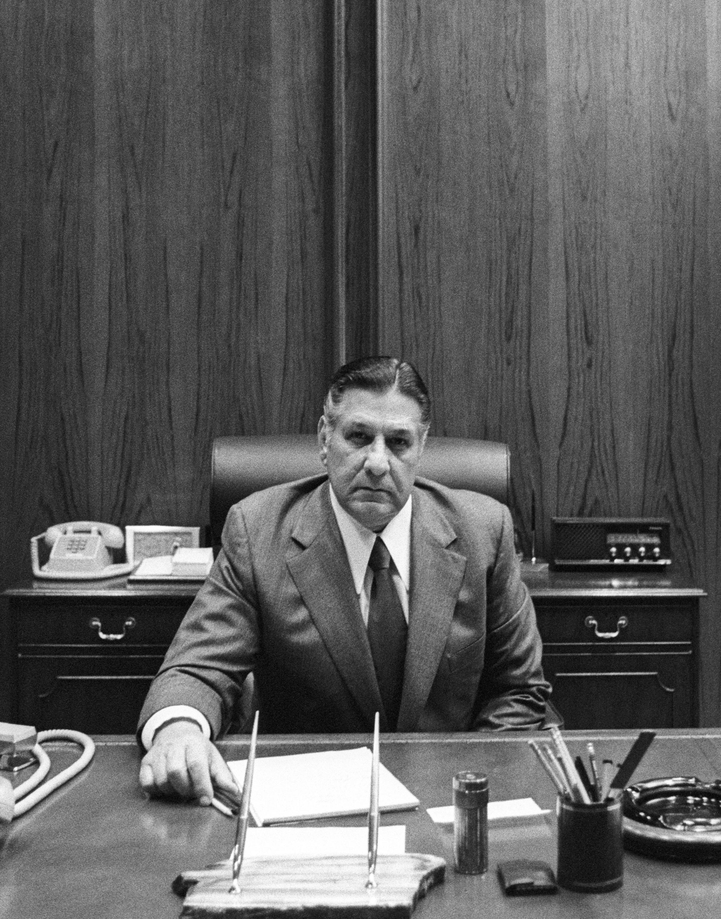 Mayor Frank Rizzo Posing For A Portrait