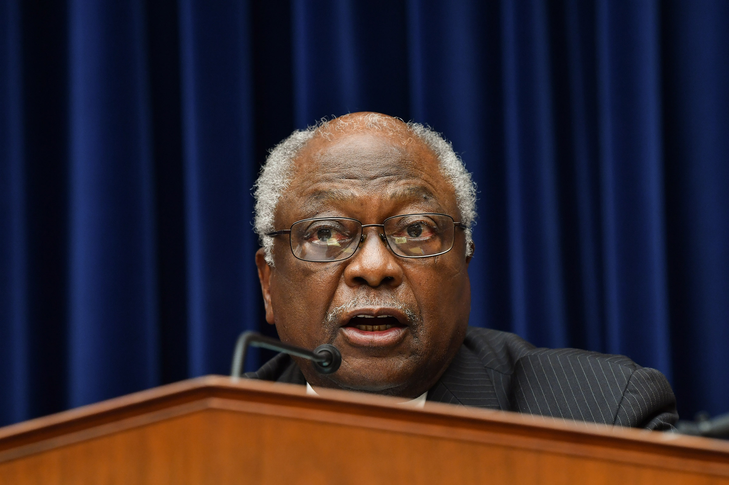 House Majority Whip James Clyburn speaks during a hearing in Washington, D.C., on Sept. 1, 2020.  (Nicholas Kamm—AFP/Bloomberg/Getty Images)