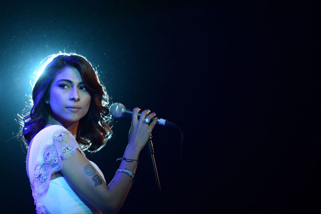 Actress and singer  Meesha Shafi  performs at the opening night ceremony and gala screening of "The Reluctant Fundamentalist" at Al Mirqab Hotel in Doha, Qatar on Nov. 17, 2012. (Michael Loccisano&mdash;Getty Images)