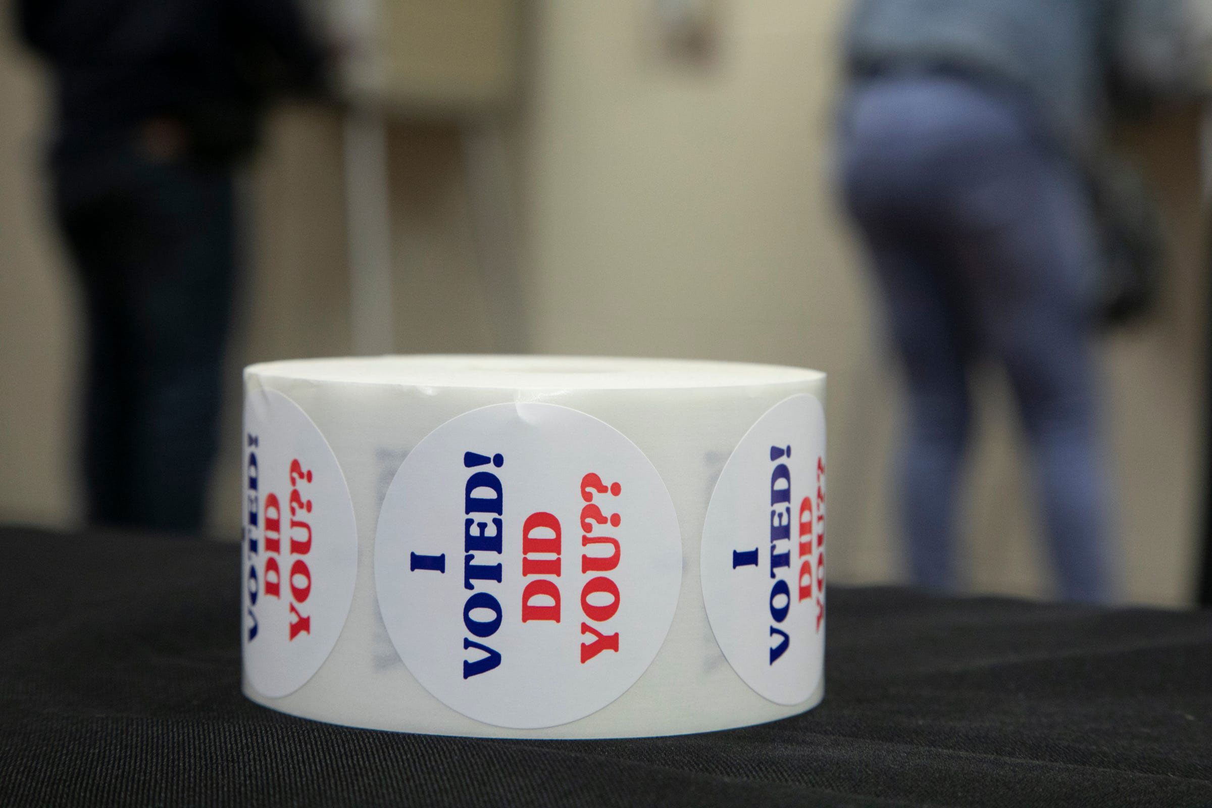 Early voting is taking place at a variety of satellite locations around Detroit on Oct. 5, 2020. (Mandi Wright—USA Today/Sipa)