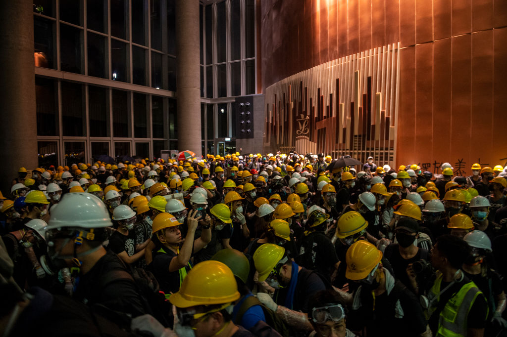 Hong Kong Protesters Storm Legislative Council Complex