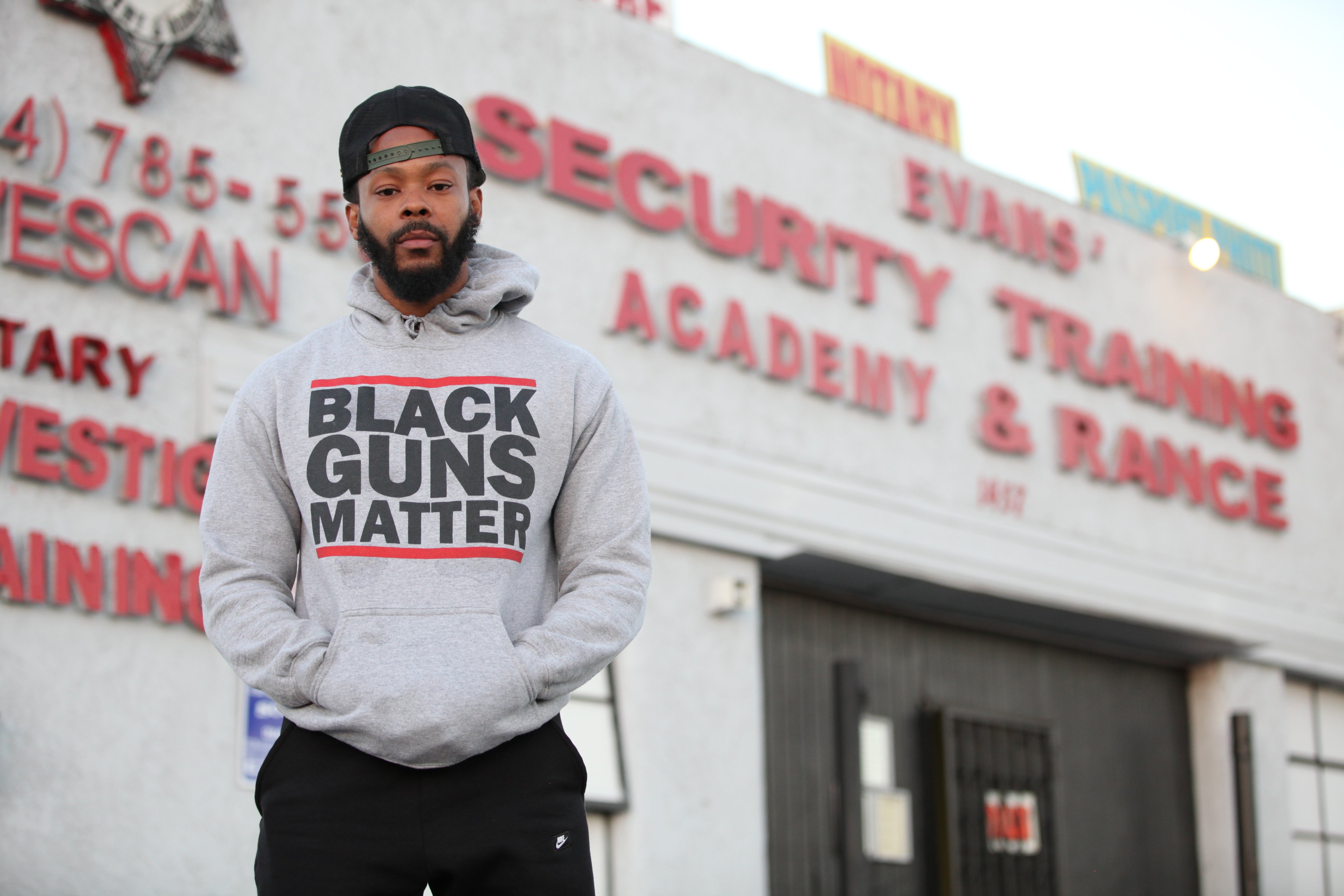 Black Guns Matter founder Maj Toure in Los Angeles in December 2016. (Ruaridh Connellan—Barcroft Images/Getty Images)