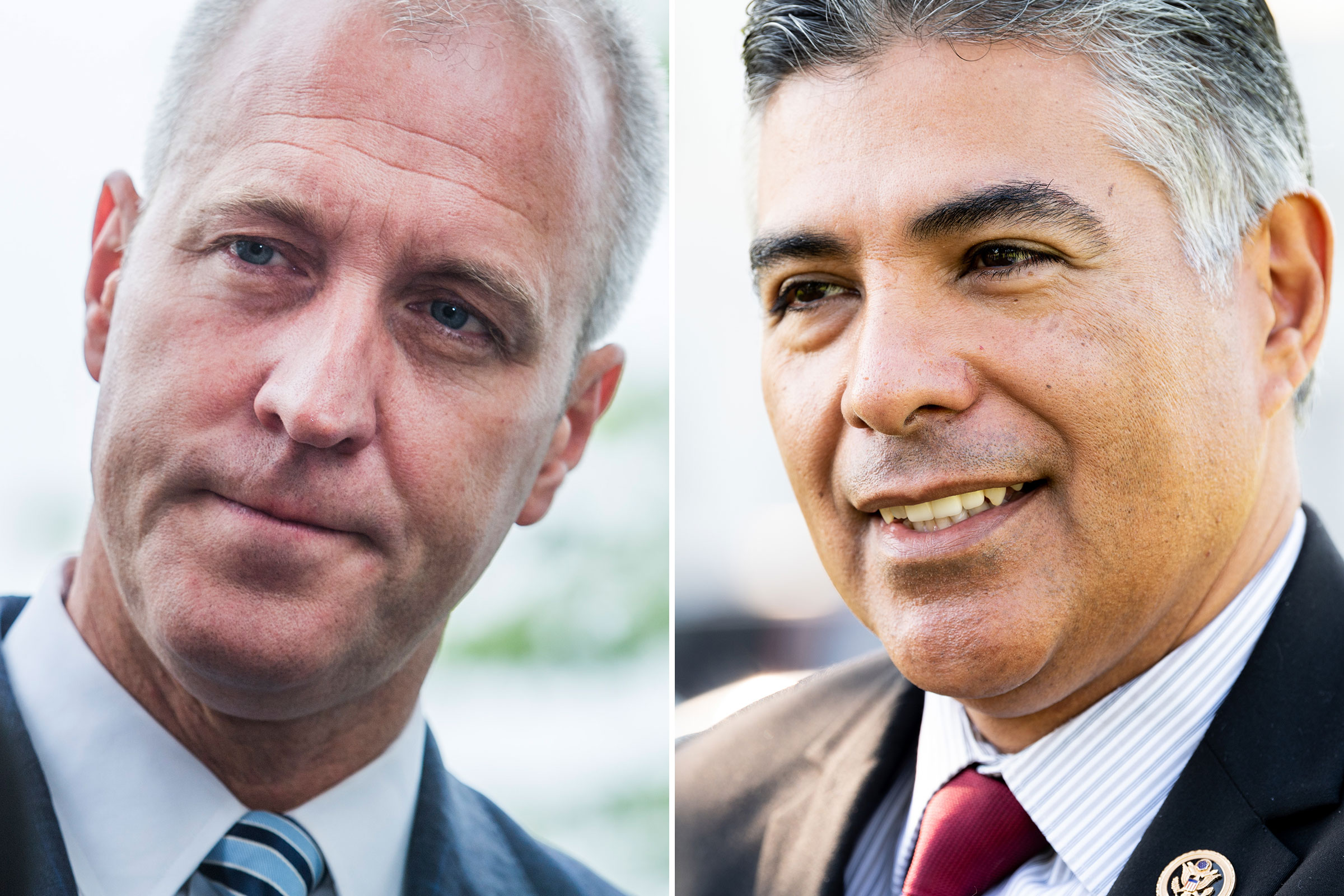 Rep. Sean Patrick Maloney outside the Capitol in Washington on June 13, 2019; Rep. Tony Cardenas outside the Capitol on July 15, 2019 (Tom Williams—CQ Roll Call/Getty Images; Michael Brochstein—SOPA Images/LightRocket/Getty Images)