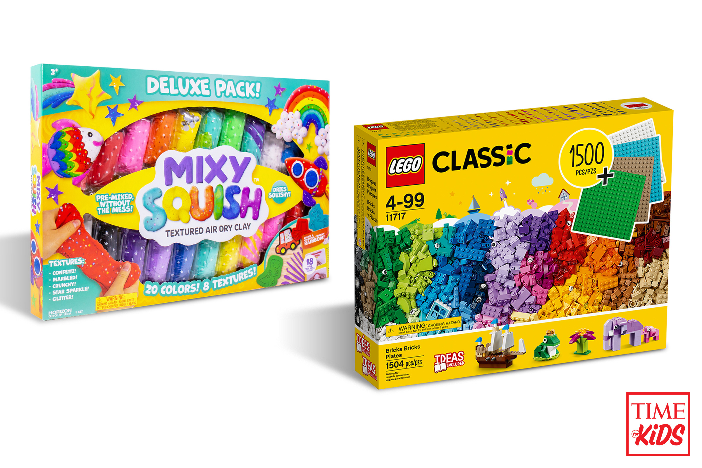 Picture of Mixy Squish and Lego Classic for toy guide.