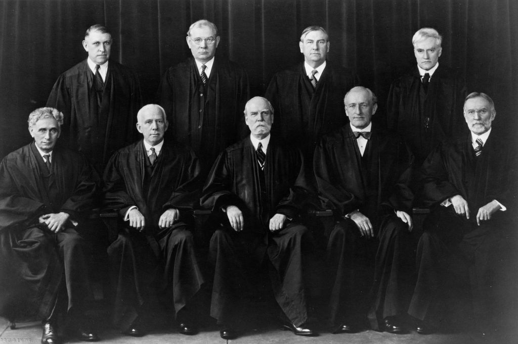 The members of the Supreme Court in 1937 (Getty Images)