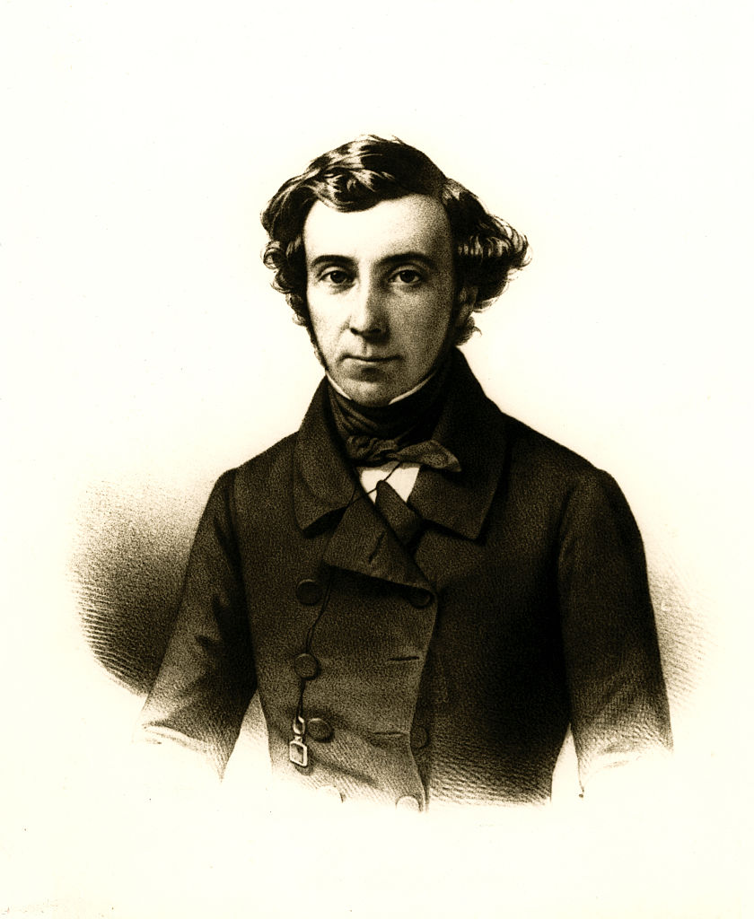 Alexis de Tocqueville (1805-1859), French political writer and historian. Ca. 1850. (Corbis via Getty Images)
