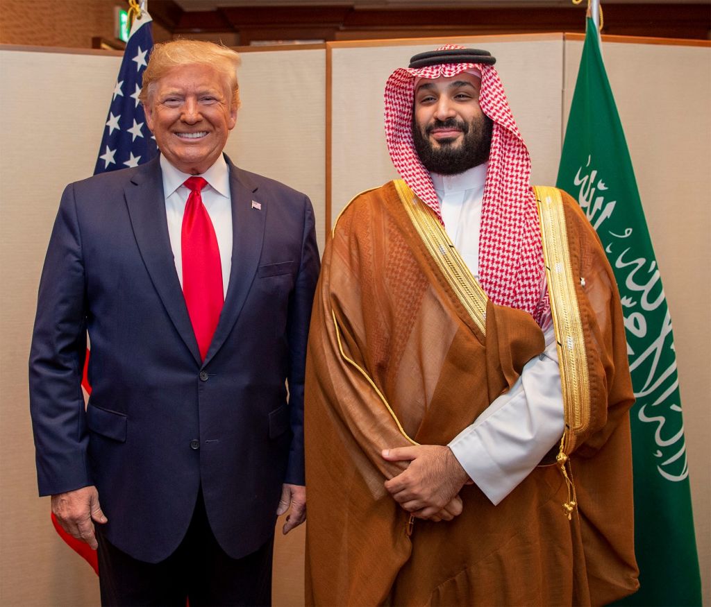 US President Trump meets Crown Prince of Saudi Arabia Al Saud
