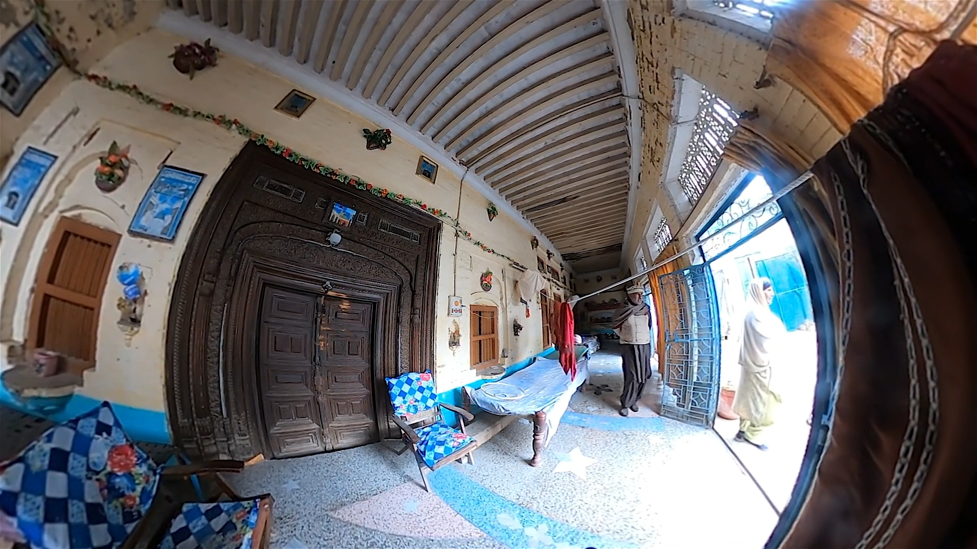This image from the virtual reality tour of Dharukna—in what is now Pakistan's Punjab province—shows a home near where Hari Krishan Lal Anand grew up. (Project Dastaan)