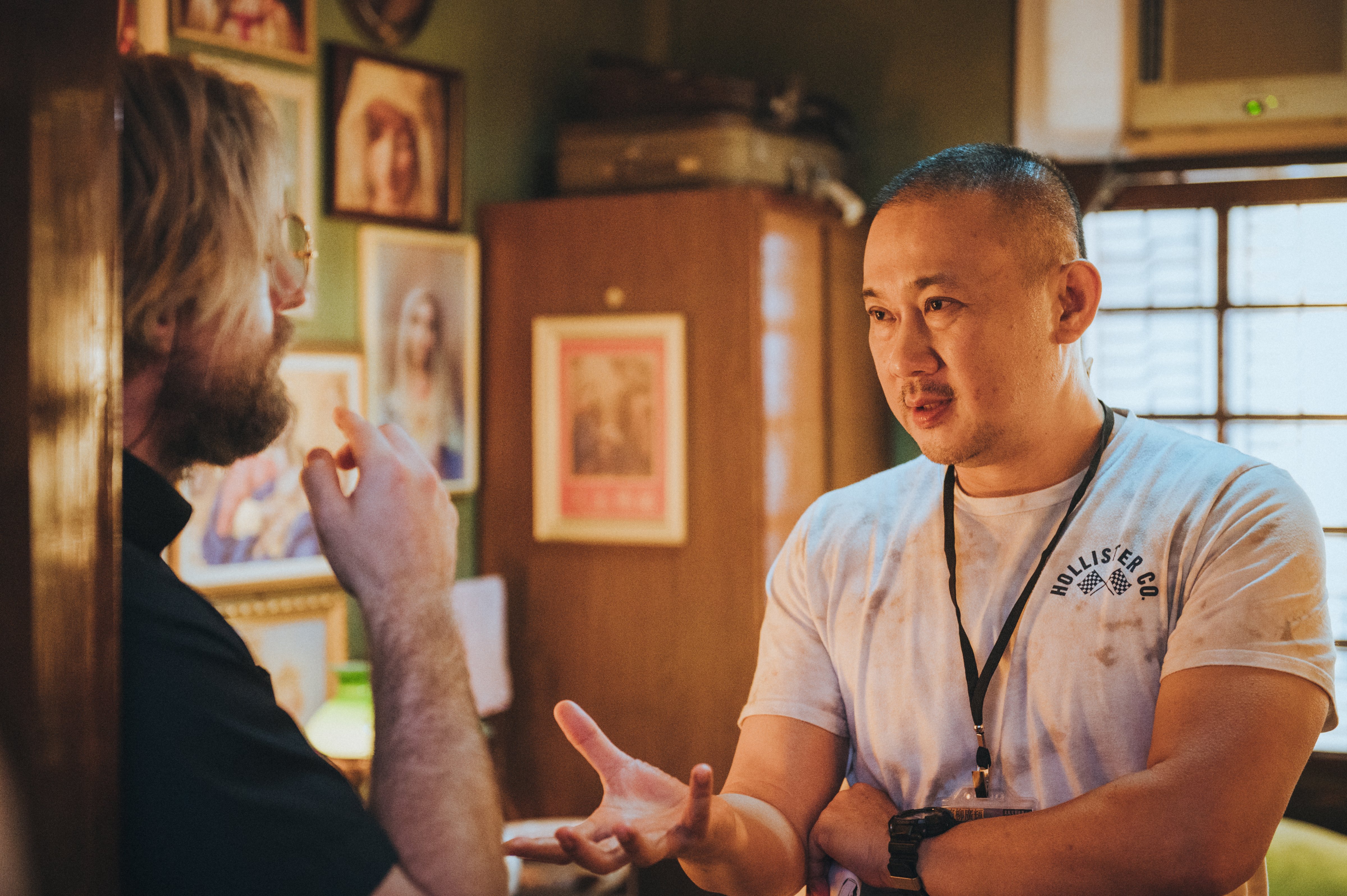 Director Patrick Liu on set for 'Your Name Engraved Herein' (Courtesy of Oxygen Films)