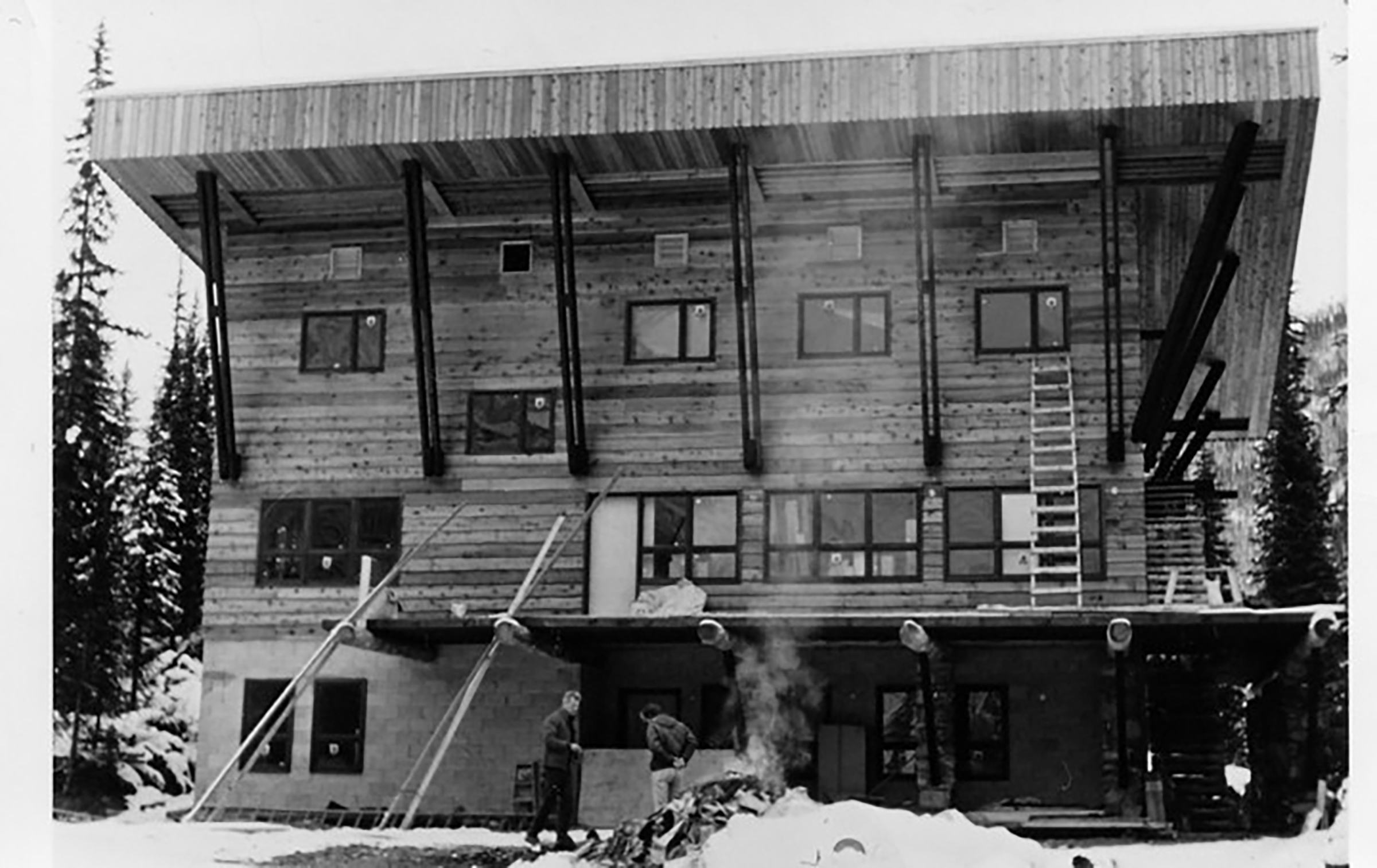 The original heli-ski lodge in the Bugaboos