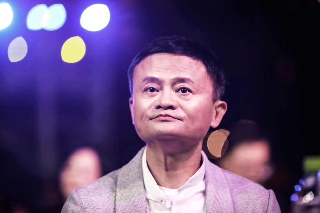 China kicked off an investigation into alleged monopolistic practices at Alibaba Group Holding and summoned affiliate Ant Group to a high-level meeting over financial regulations, escalating scrutiny over the twin pillars of billionaire Jack Ma’s internet empire. Ma is pictured in January 2020. (Wang He—Getty Images)