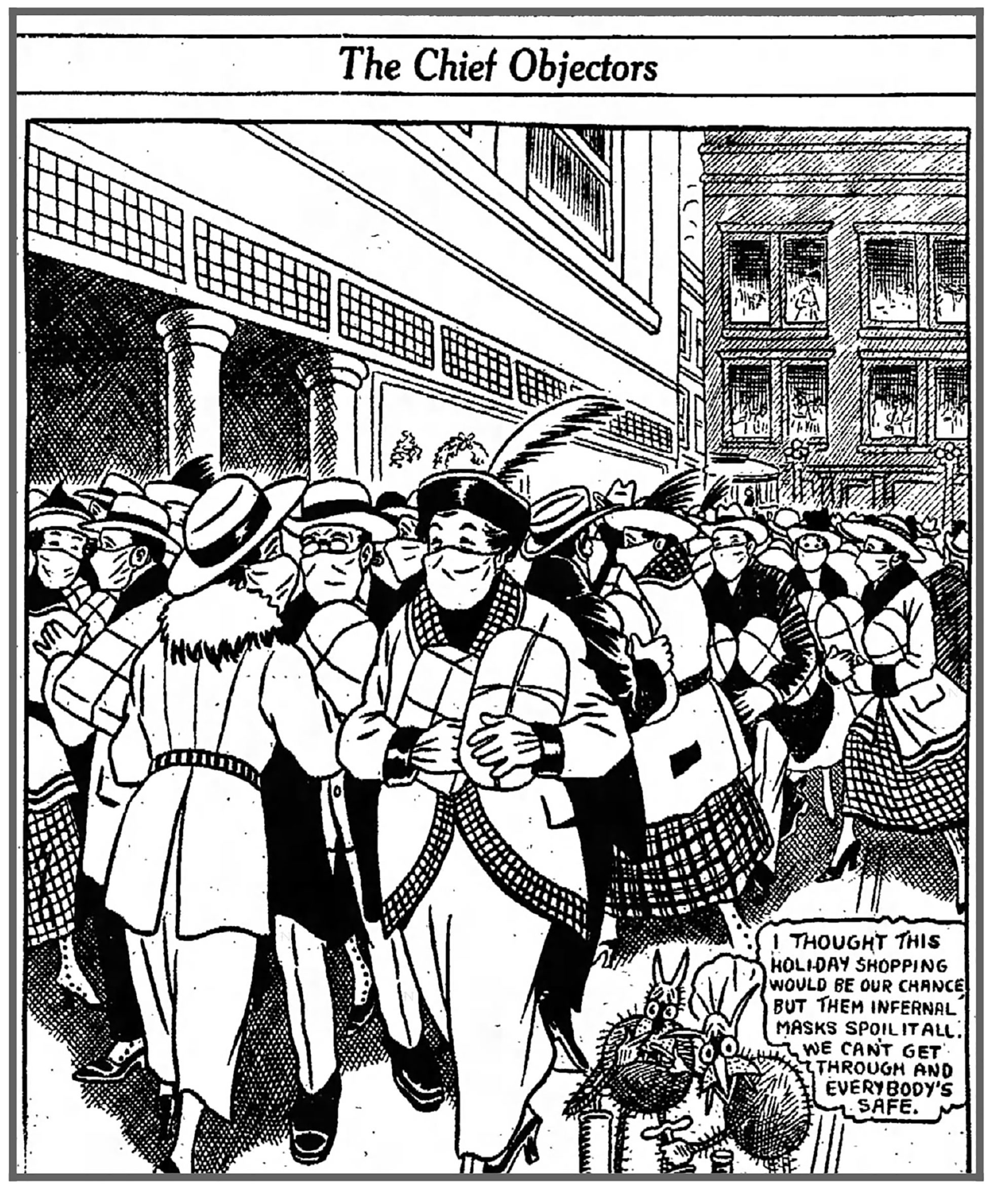 A cartoon from the Dec. 6 1918 issue of The Fort Wayne Sentinel