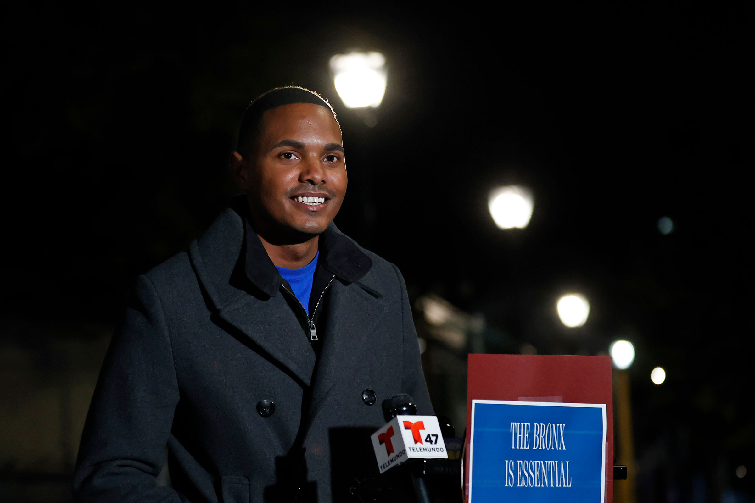 Representative-elect Ritchie Torres will become the first openly-gay, Black, Latino Congressman when Congress convenes on Jan. 3. (Adam Hunger—AP)