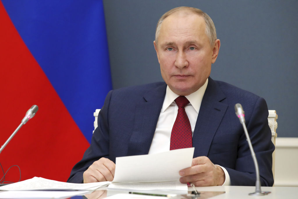 Russian President Putin takes part in World Economic Forum's Davos Agenda 2021 via video link