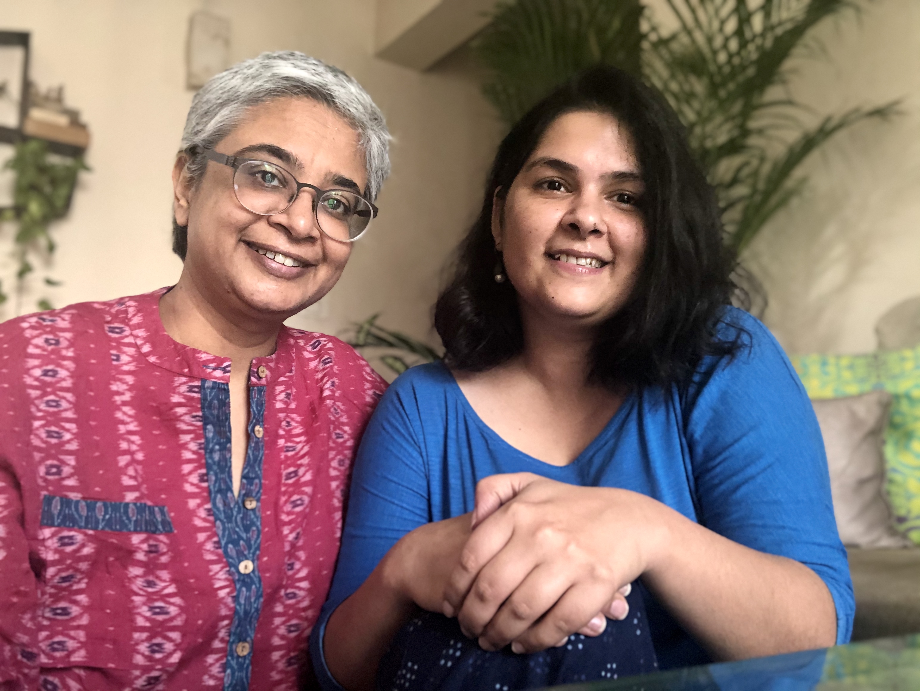 Kavita Arora (left) and Ankita Khanna (right) petitioned a Delhi court in October 2020 for the constitutional right to marry—arguing that without official recognition, they are "strangers in law." (Courtesy Kavita Arora and Ankita Khanna)