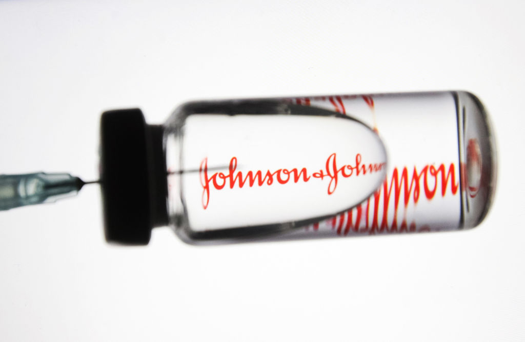 Johnson &amp; Johnson’s experimental one-shot COVID-19 vaccine generated a long-lasting immune response in an early safety study, providing a glimpse at how it will perform in the real world. (Pavlo Gonchar–SOPA Images/LightRocket/Getty Images)